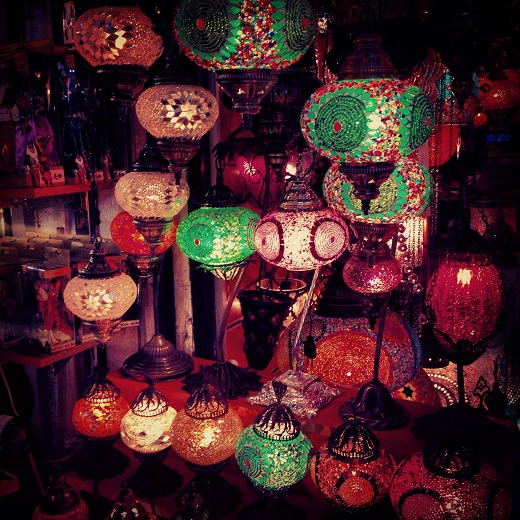Les lampions du Grand Bazar d'Istanbul