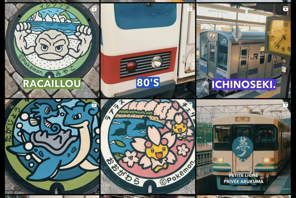 Idée voyage : collectionner les trains et les plaques d'égout au Japon
