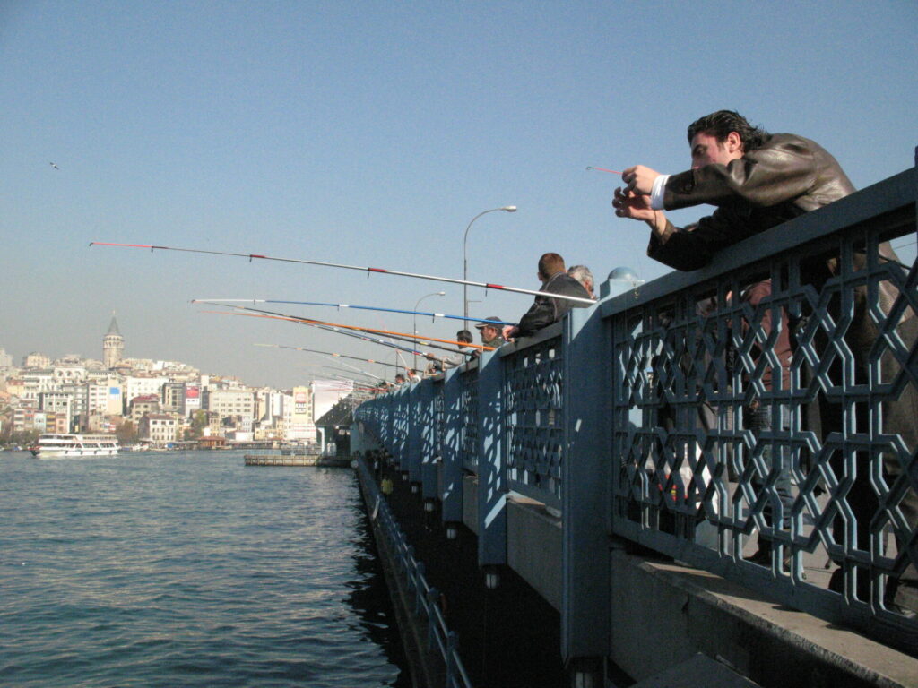Les pêcheurs du Pont de Galata
