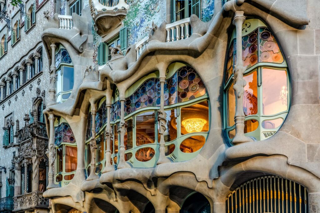 Maisons Gaudi Barcelone : La façade la casa Batlo