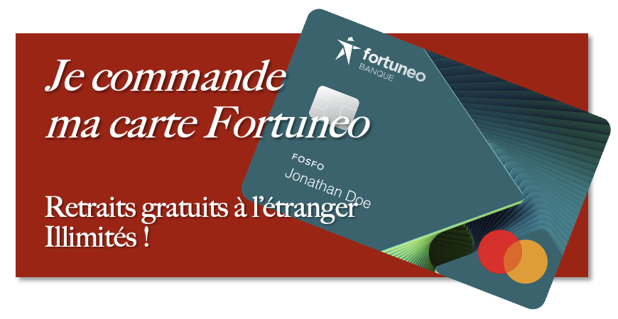 Fortuneo Voyage : commander carte