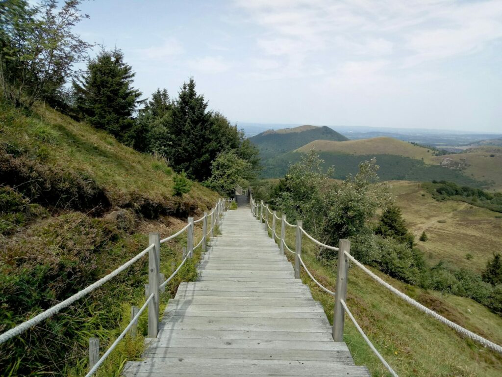 Clermont-Ferrand : panorama sur les volcans d'Auvergne