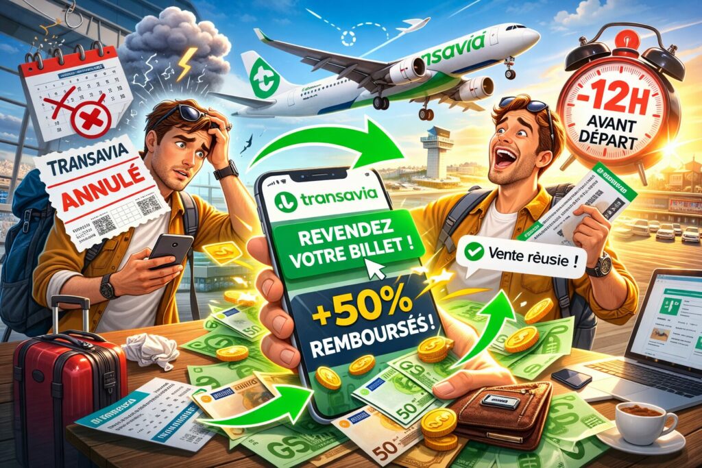 Revente billet Transavia 