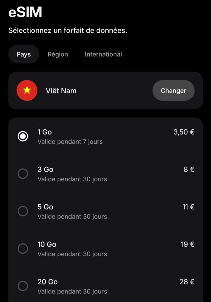 Revolut eSIM avis