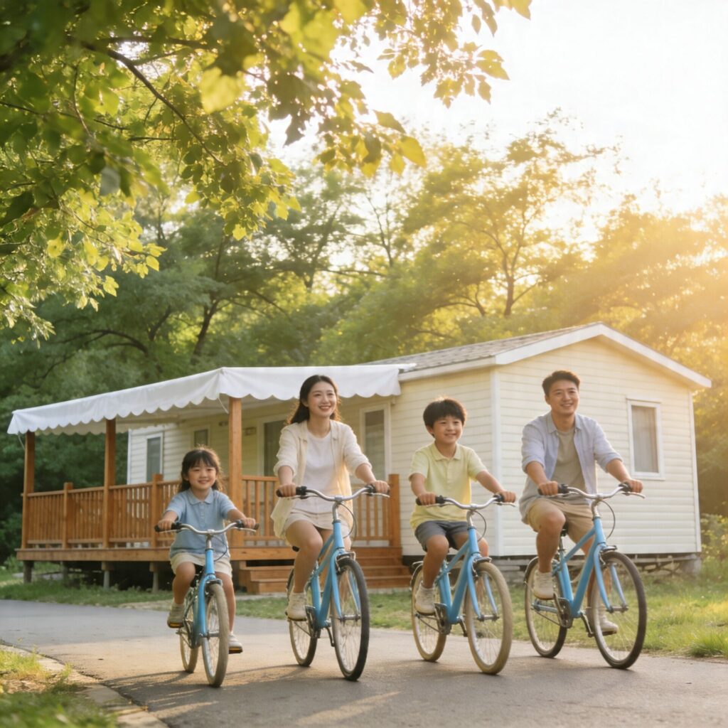 Vacances en mobil-home pour des vacances au camping en famille 