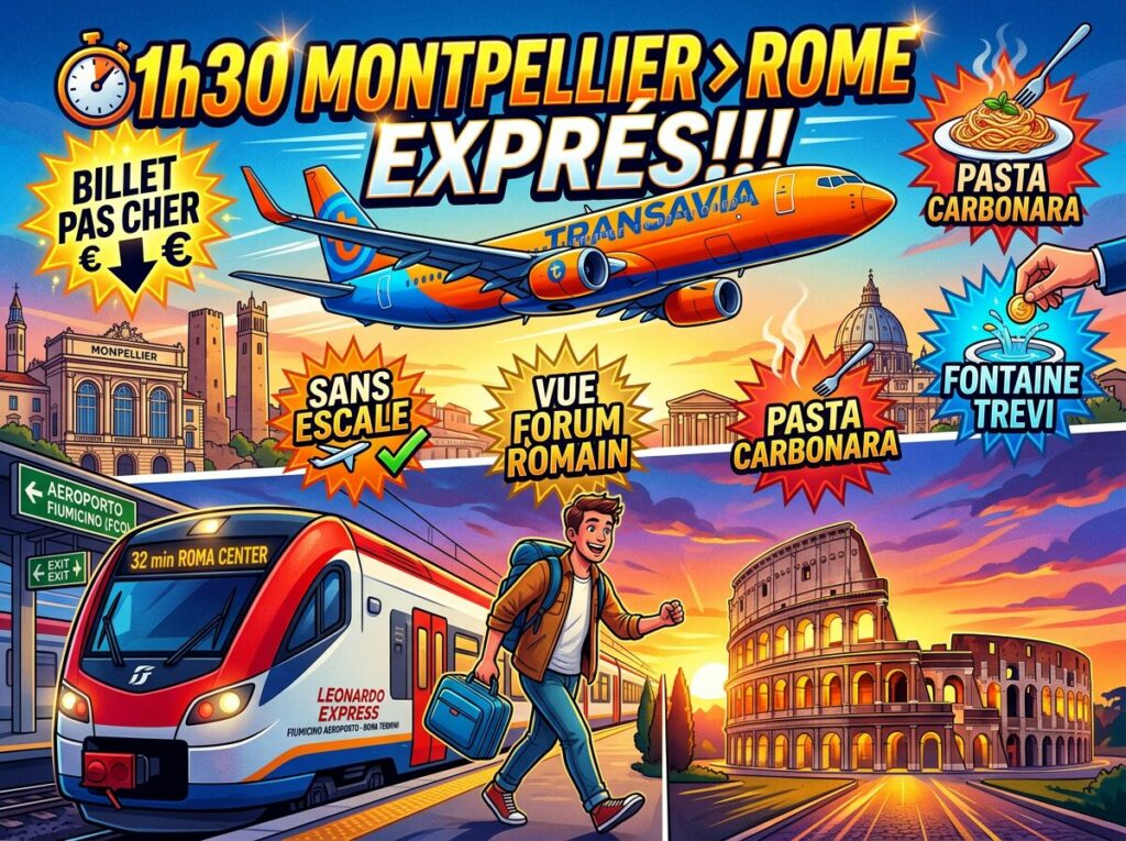 Transavia Montpellier Rome
