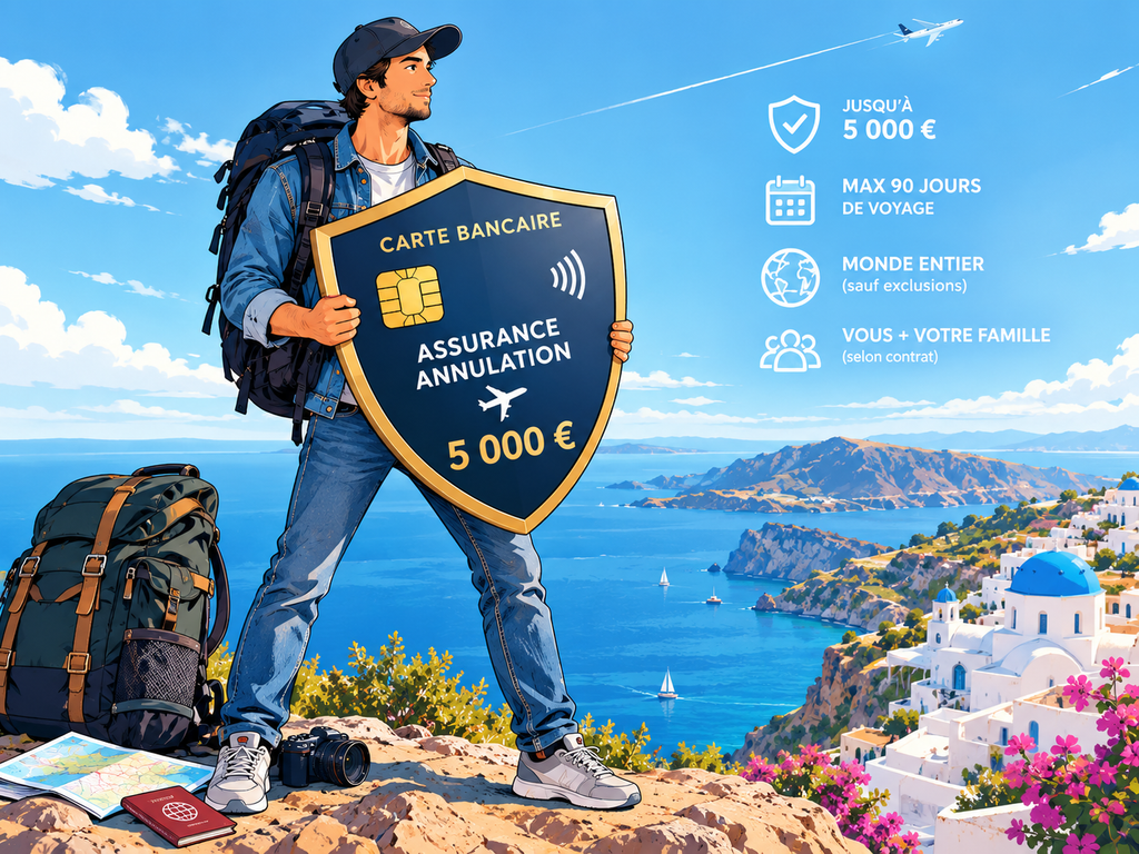 Le bouclier assurance annulation voyage carte bancaire