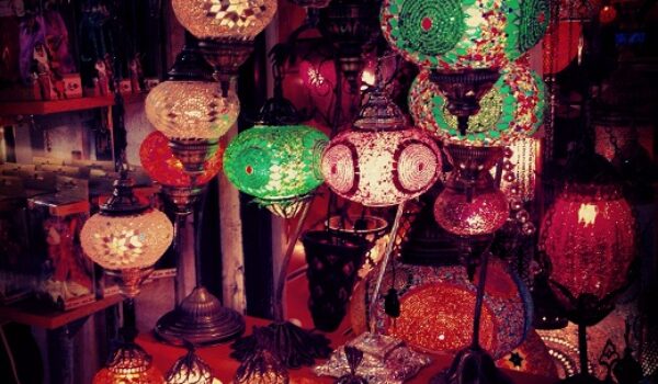 Les lampions du Grand Bazar d'Istanbul